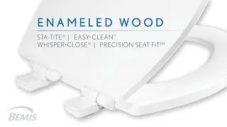Fully Featured Enameled Wood Toilet Seat