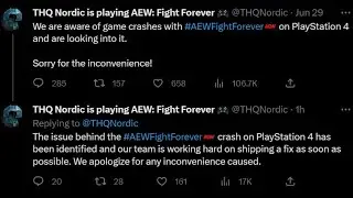 AEW Fight Forever PS4 (blue screen) crash fix on the way!