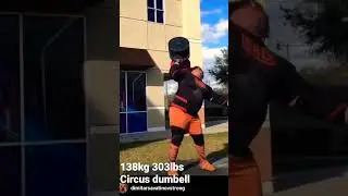 Dimitar Savatinov 138kgs circus dumbell #strong #strongman #strongmotivation #power #circusdumbel