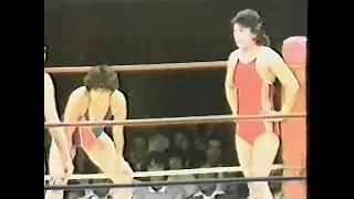 全日本女子プロレス　ナンシー久美、ライオネス飛鳥 vs ベルベット・マッキンタイヤー、ワイルド香月　1982年6月15日　室蘭市体育館