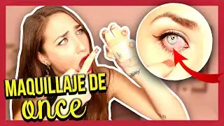 PROBANDO MAQUILLAJE DE ONCE: Tejar | Juli Berea