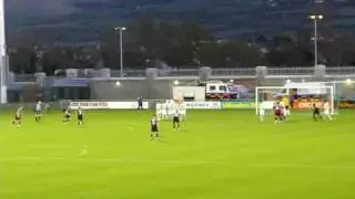 Cork City's Colin Healy scores direct from free kick against Shamrock Rovers 10th April 2009