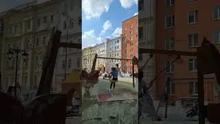 #Плетешковский_переулок_Сквер_Детская_площадка_Цветущие_яблони_тюльпаны #апрель #travel #news