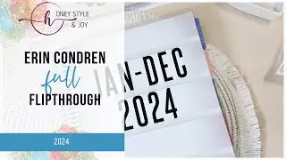 2024 Flipthrough Erin Condren Hourly | NO TALKING just Vibes