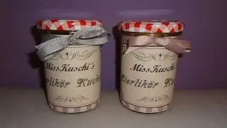 Eierlikörkuchen - DIY Geschenkidee - Kuchen im Glas