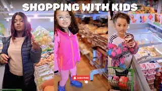 Grocery Shopping with My Kids 🛒 | Real Mom Life Vlog | Busy Mom Daily Routine & Family Chaos