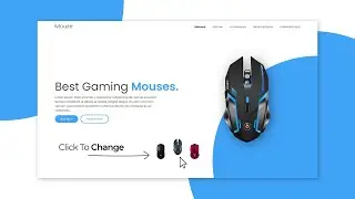 Gaming Mouse Landing Page Website Design using Html CSS & Javascript | Step By Step Tutorial