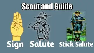 Scout Guide Chinh Aur Salute Kab Aur Kaise Karte Hain | Scout Guide Sign And Salute