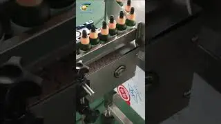 Glass dropper bottle labeling machine  #labelingmachine#glassbottlelabeling#labelingsolutions