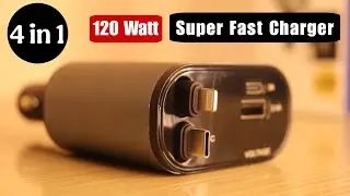 120W 4-in-1 Super Fast Car Charger &mdash; Unboxing & Real Charging Test
