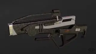 MAW 76 'Legion' Multi-Barrel Rifle Reloading Animation