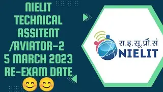 NTRO( NIELIT) Technical assistant/ AViator-2 Re Exam date again