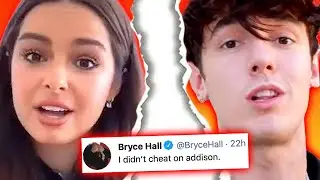 Bryce Hall REACTS to Addison Rae BREAKUP rumors after CHEATING scandal + Addison UNFOLLOWS him