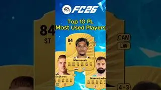 🏆 10 Most Used Premier League Players in FC 26 💥 #fc26 #fifa #ultimateteam