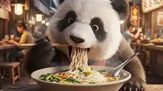 Panda&rsquo;s Giant Bowl of Pho! 🍜🐼 #shorts