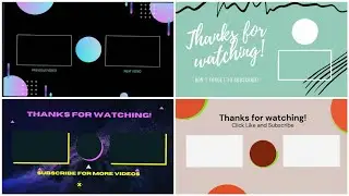 Best 4 Outro Template  Free Download + No Copyright | Download Link On Discription | Free Outro 2021