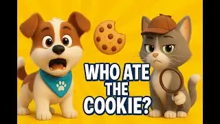 Cartoon Dog & Cat Solve Cookie Mystery 🕵️&zwj;♂️ | Fun Kids Animation with Wags & Whiskers
