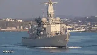 ROYAL NETHERLANDS NAVY HNLMS VAN AMSTEL F831 ENTERING DEVONPORT AT DEVILS POINT -  8th March 2021