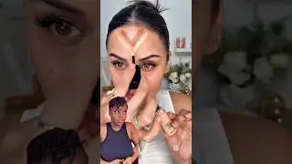 Этот лайфхак для V-образного контуринга преобразит ваше лицо за 20 секунд 😳 #бьютихаки