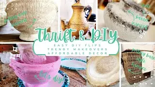 THRIFT & EASY DIYS | AFFORDABLE HOME DECORATING | DIY DUPES FOR HIGH END DECOR | DIY MAKEOVERS | 🏡🥰