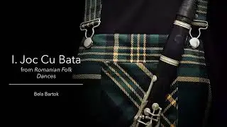 Joc Cu Bata (from Romanian Folk Dances) for clarinet quartet