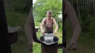 Мойва жареная на шпажках