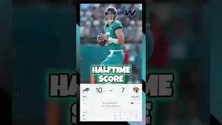 Jacksonville Jaguars vs Buffalo Bills HALFTIME SCORE #nfl #jaguars #bills #afc #shorts #nflshorts #a