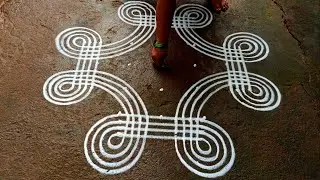 Diwali 2023 traditional padi kolam|5*3*3Deepavali simple kolam|diwali diya muggulu|Beautifulrangoli