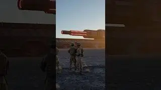 Giant railgun powers up beside soldiers, scale & future firepower #military #engineering #future