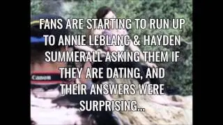 HAYDEN GETS ASKED IF HANNIE IS REAL!!! *HIS RESPONSE WILL SHOCK YOU*