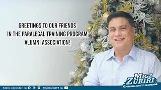 Greetings to the PTPAAI | Sen. Juan Miguel F. Zubiri