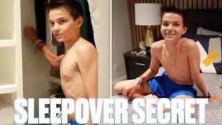THE SECRET SLEEPOVER ROUTINE | HIDDEN CLOSET CODE BETWEEN TWO BROTHERS' ROOMS