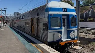 28/1/26 - Non-Timetabled 910- Blue Goose V set arriving at Strathfield 