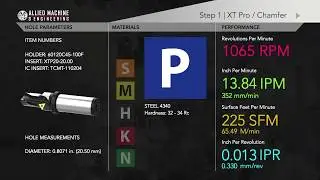 Demo: XT Pro with Chamfer and Threadmills USA&trade; Solid Carbide Thread Mill