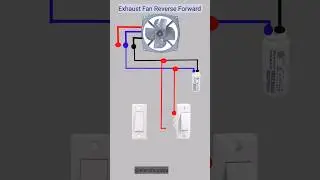 How to run exhaust fan reverse forward || exhaust fen ko reverse or forward kese chalaye #shorts