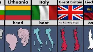 Countries Map That Looks Like Things And Animals