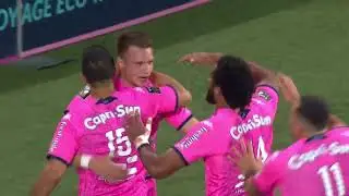 TOP 14 - Essai de L&eacute;o BARRE (SFP) - Stade Fran&ccedil;ais Paris - LOU Rugby - Saison 2022-2023