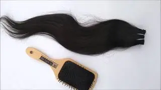 Temple Hair Single Drawn Machine Weft Straight : by TheBlackHairINC.com