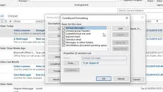 Use Conditional Formatting to Organize your Outlook Inbox