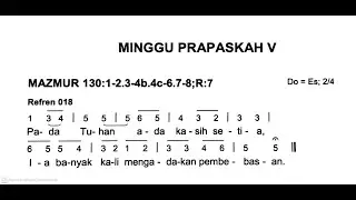 [Edisi Baru] Minggu, 22 Maret 2026 - MINGGU PRAPASKAH V (Kelima) - Mazmur Tanggapan - Tahun A