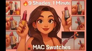 9 MAC Lipsticks in 60 Seconds | Ultimate Swatch Guide 💄