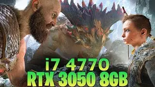 God of War - RTX 3050 8GB - i7 4770 - Ultra Setting - 1080p