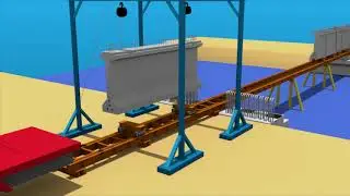 Jembatan proses Portal, I Girder stressing 2,