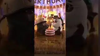 cuit pandas 🐼celebrate happy birthday 🎂 🥳 #shorts #happybirthday #panda