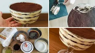 وصفة تيراميسو الاصلية بطريقة مفصلة ☕ recette tiramisu l'originale 