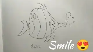 Let's draw fish | Draw anything with me | Fish
