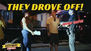 Her boyfriend DROVE AWAY when we showed up!