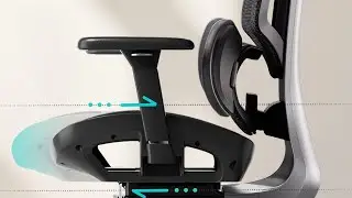 Hbada E3 Air Ergonomic Office Chair -3D Adjustable Armrests, Swivel, Black