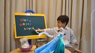 Hot Ice experiment | Elsa's Magic Touch #experiements #kidsscienceexperiment