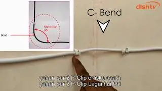 Preparation of Drip Loop (U-Bend) while Cable Routing in Dish TV